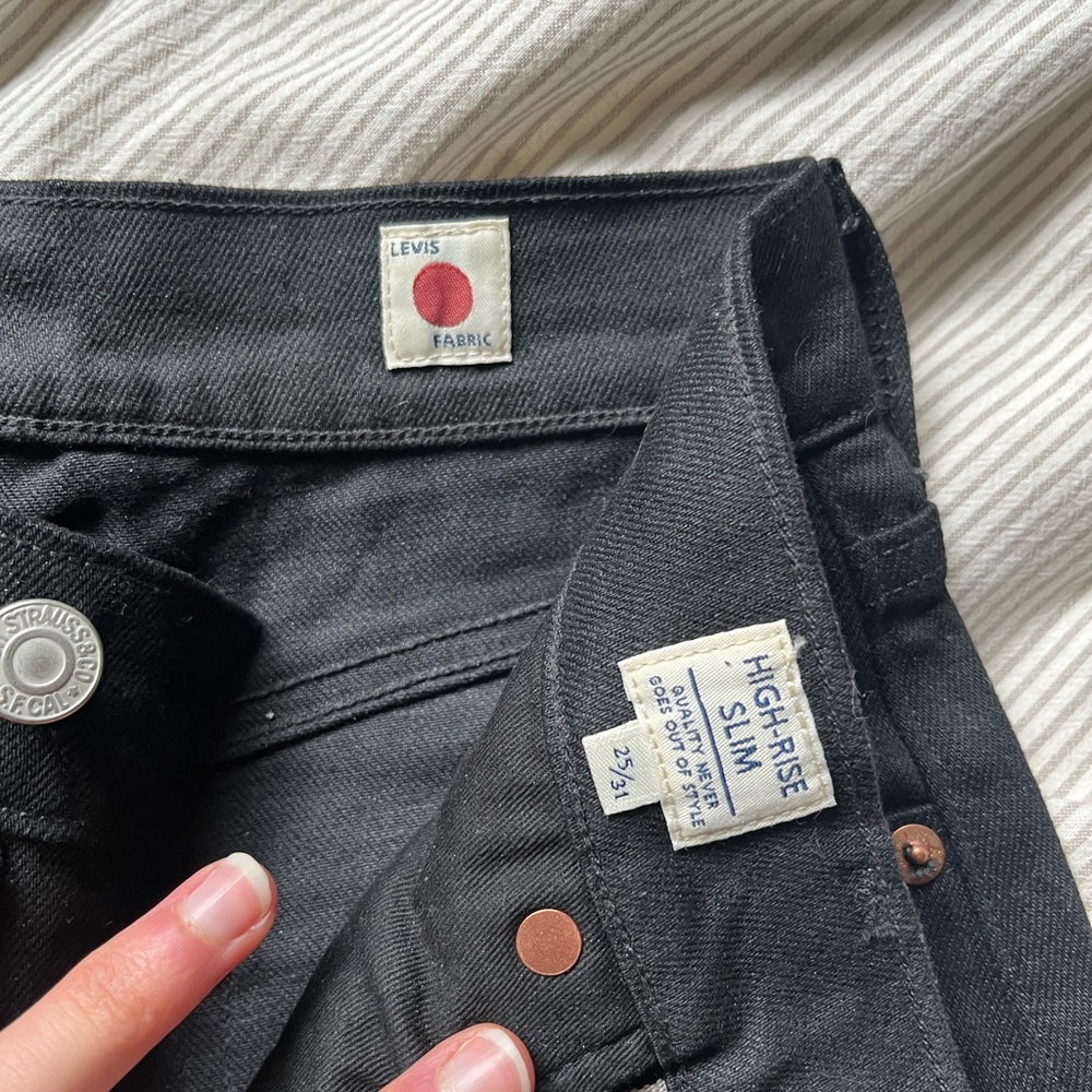 Levi's Japanese Selvedge High Rise Slim Jeans